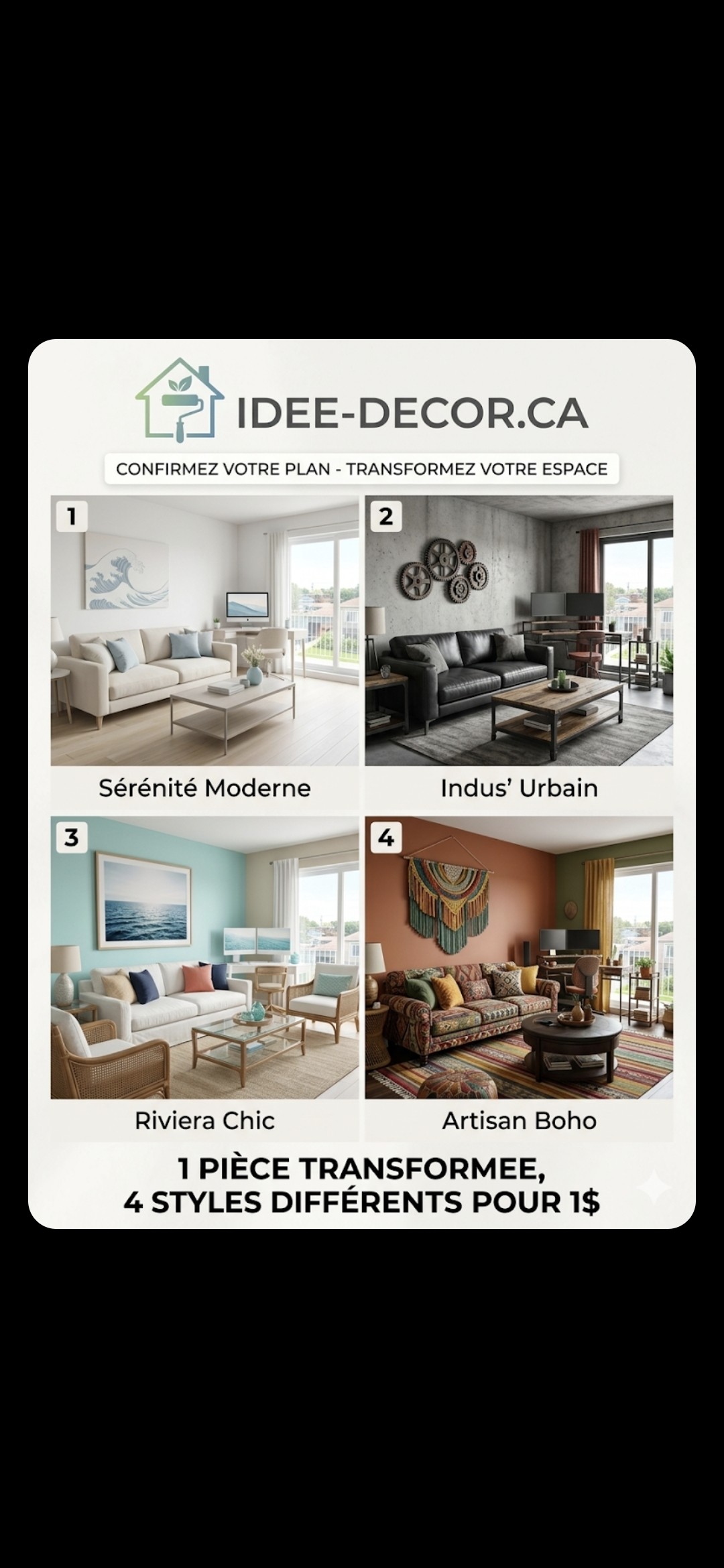 1 pièce transformée en 4 styles différents pour 1 dollar